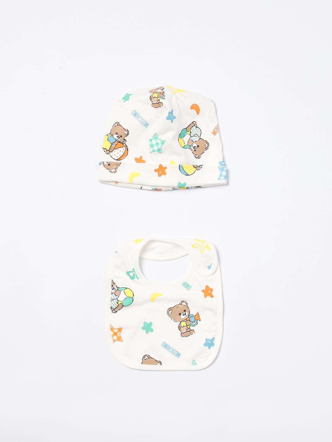 MOSCHINO BIBS GIRL: Bibs girl kids Moschino, Yellow Cream - Img 1