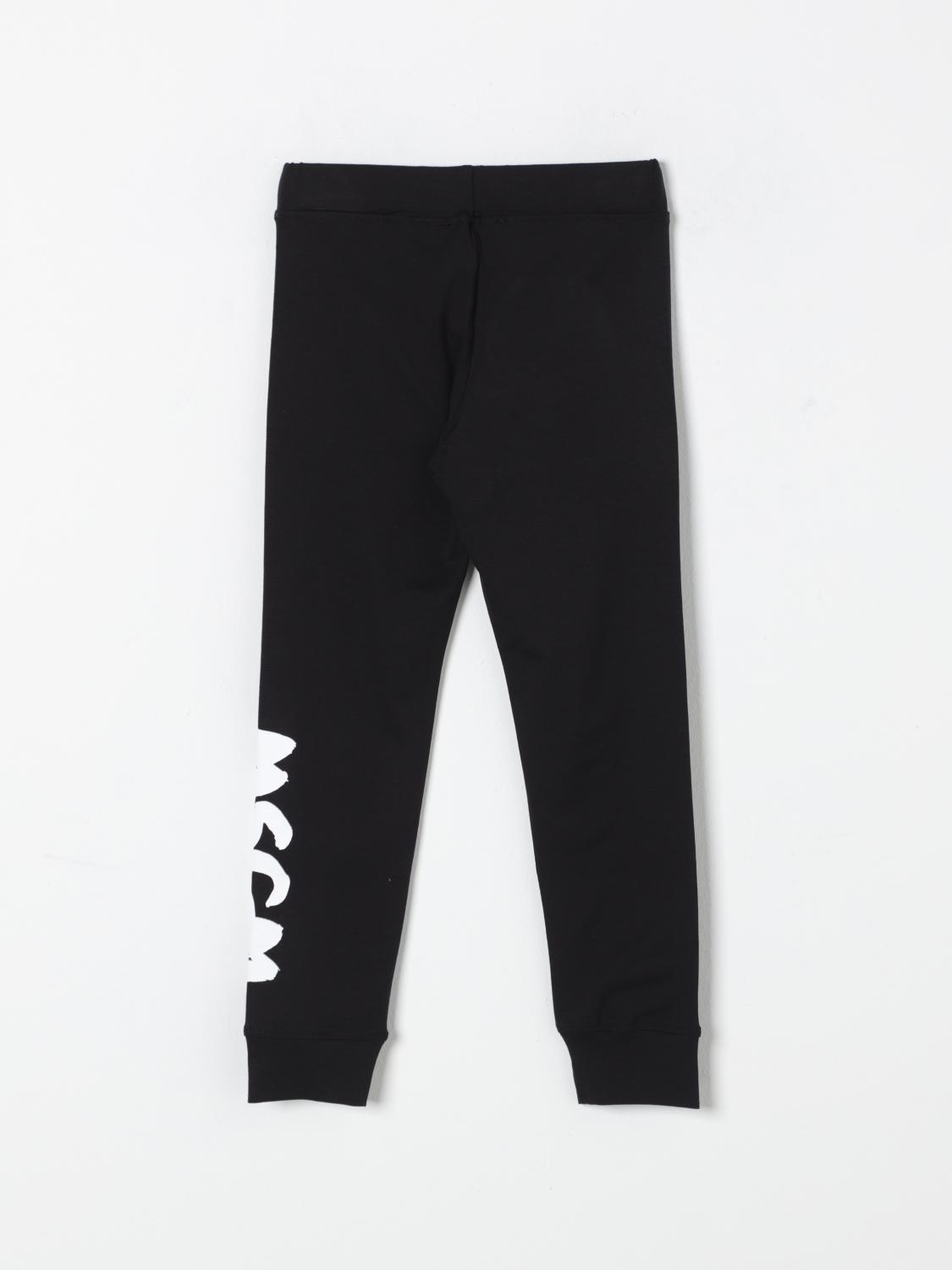 MSGM KIDS PANTALONE: Leggings sportivi con logo MSGM Kids, Nero - Img 2