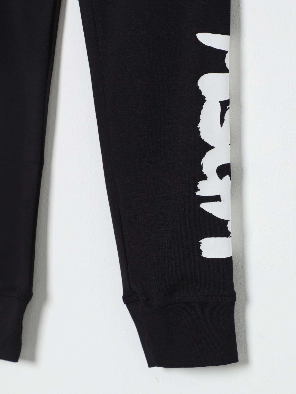 MSGM KIDS PANTALONE: Leggings sportivi con logo MSGM Kids, Nero - Img 3