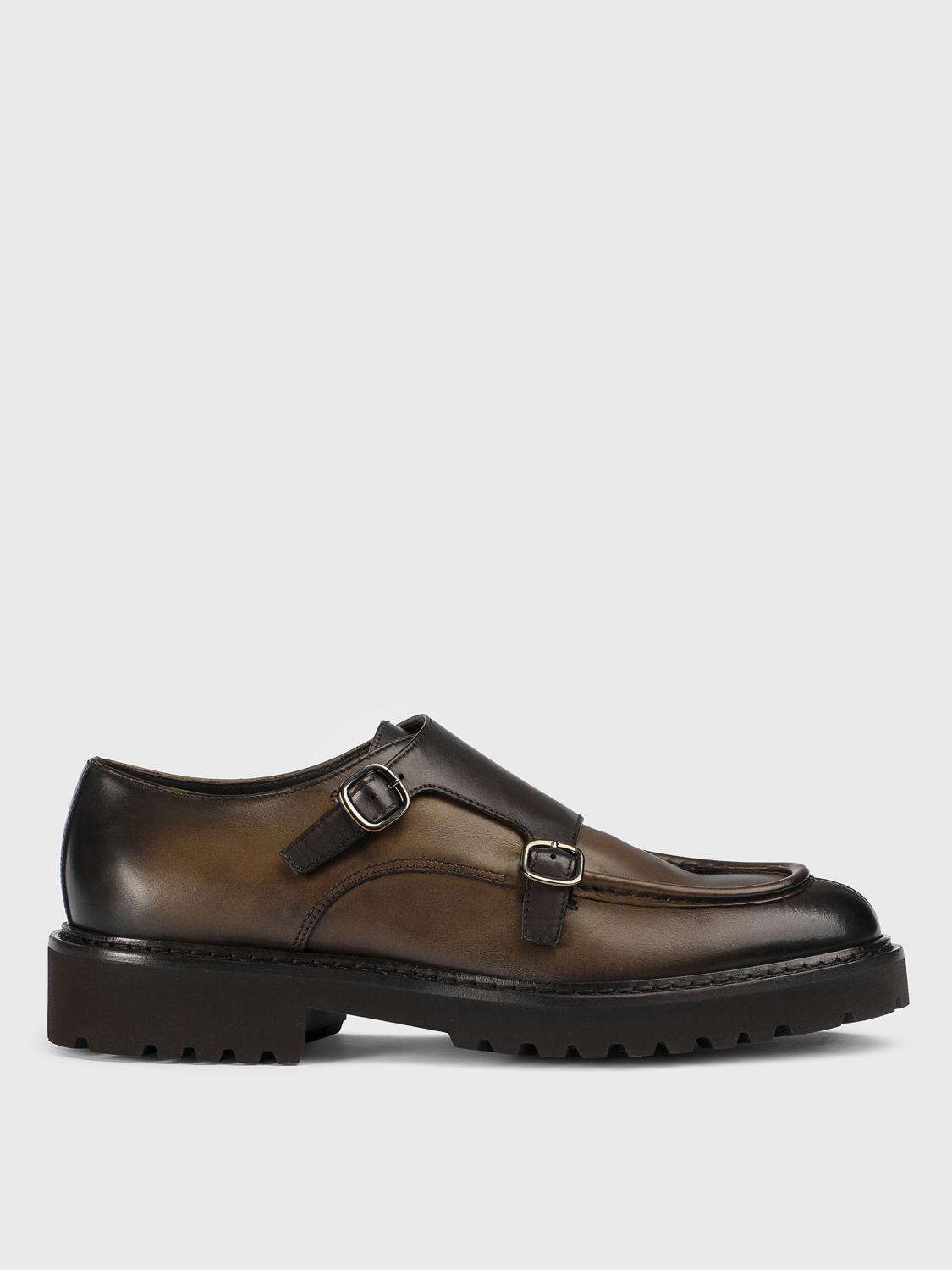 DOUCAL'S MOCASSINI: Monk Strap Doucal's in pelle , Marrone - Img 1