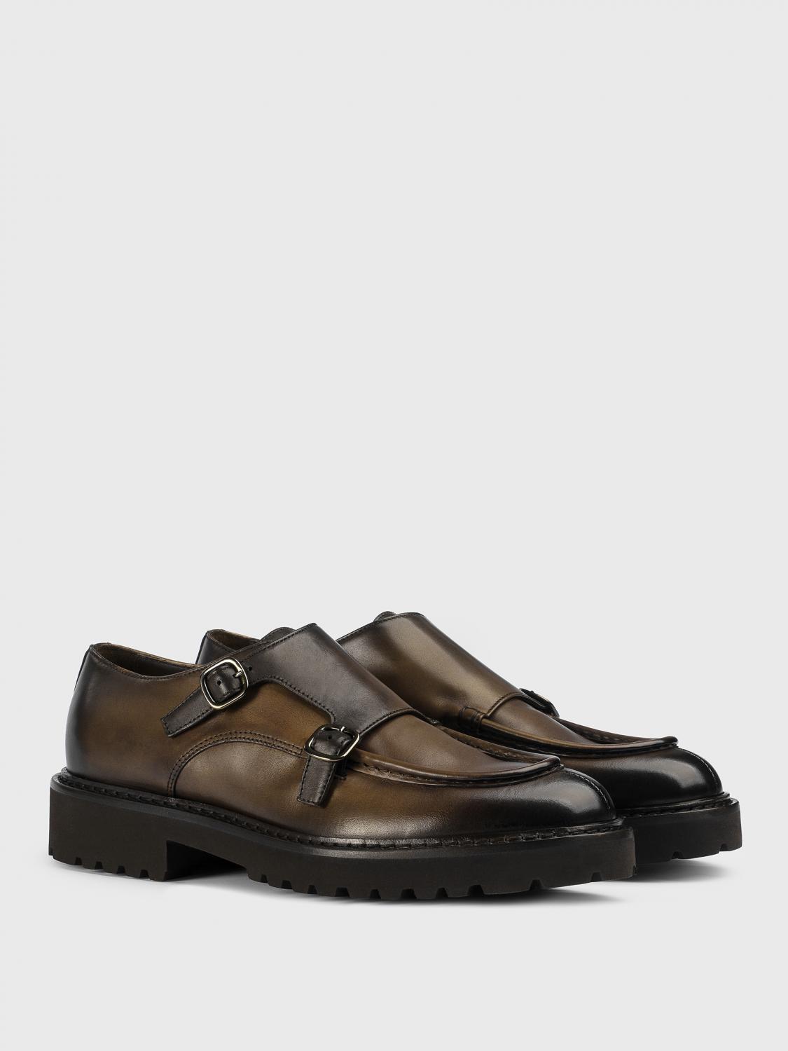 DOUCAL'S MOCASSINI: Monk Strap Doucal's in pelle , Marrone - Img 2