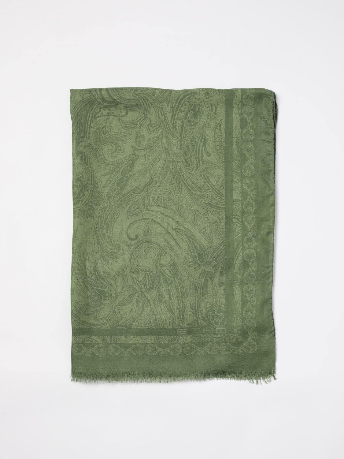 ETRO SCIARPA: Sciarpa Paisley Etro in cashmere , Verde - Img 1