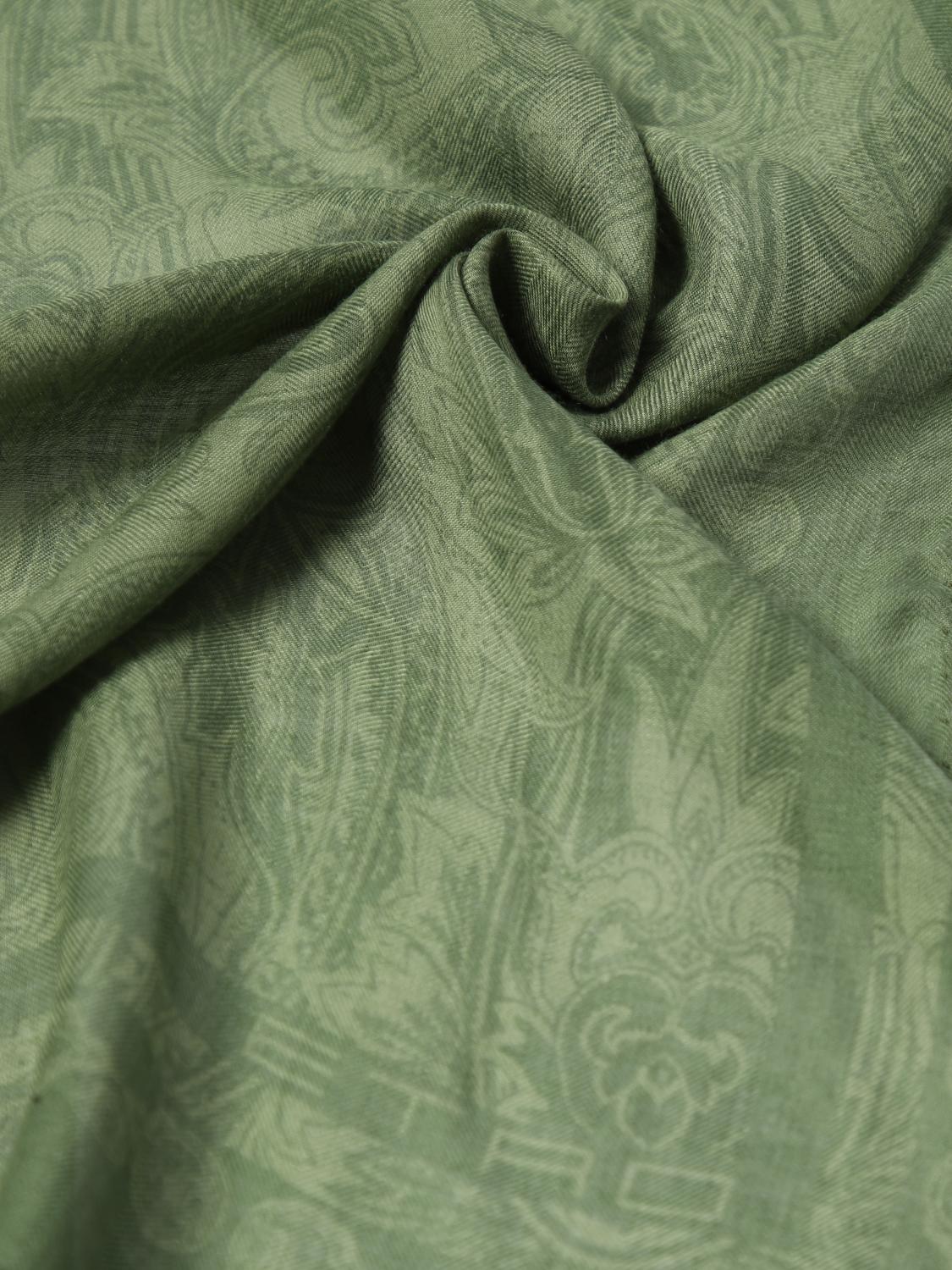 ETRO SCIARPA: Sciarpa Paisley Etro in cashmere , Verde - Img 3