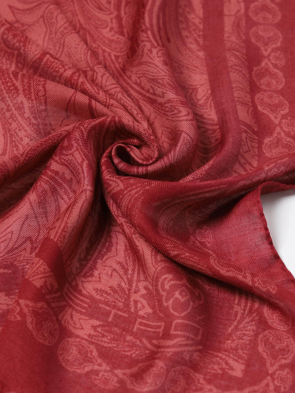 ETRO BUFANDA: Bufanda hombre Etro, Rojo - Img 3