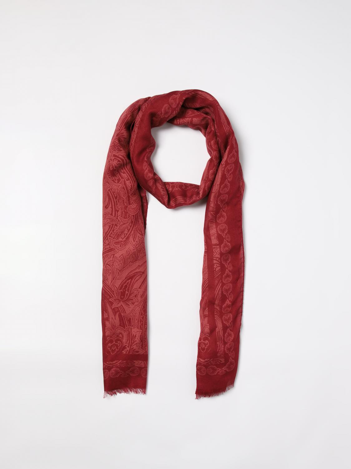 ETRO BUFANDA: Bufanda hombre Etro, Rojo - Img 5