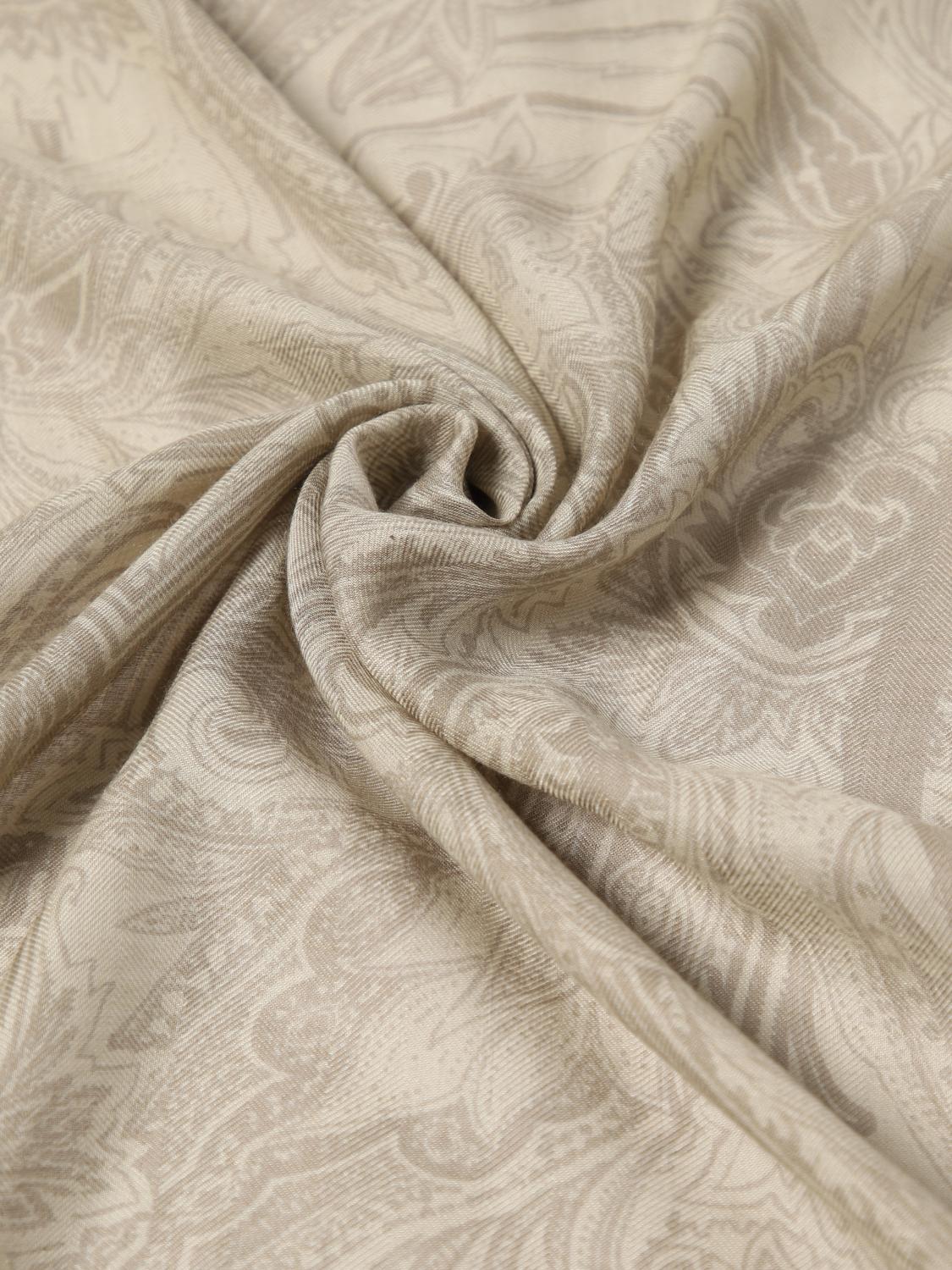 ETRO SCIARPA: Sciarpa Paisley Etro in cashmere , Beige - Img 3