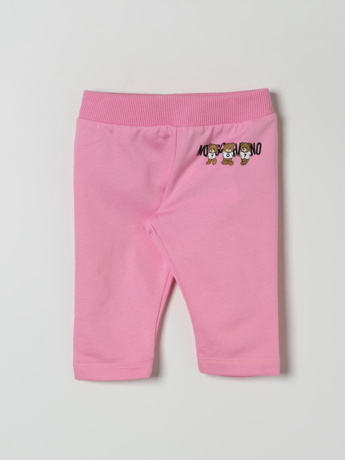 MOSCHINO PANTS: Pants kids Moschino, Baby Pink - Img 1