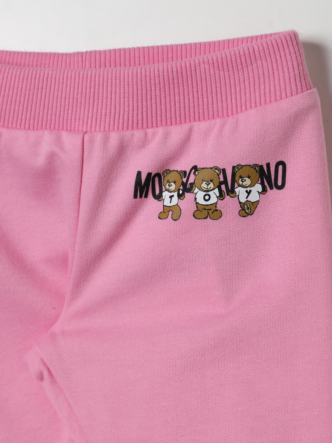 MOSCHINO PANTS: Pants kids Moschino, Baby Pink - Img 3