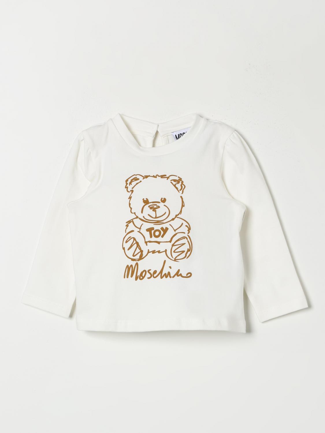 MOSCHINO T-SHIRT: Sweater kids Moschino, Yellow Cream - Img 1