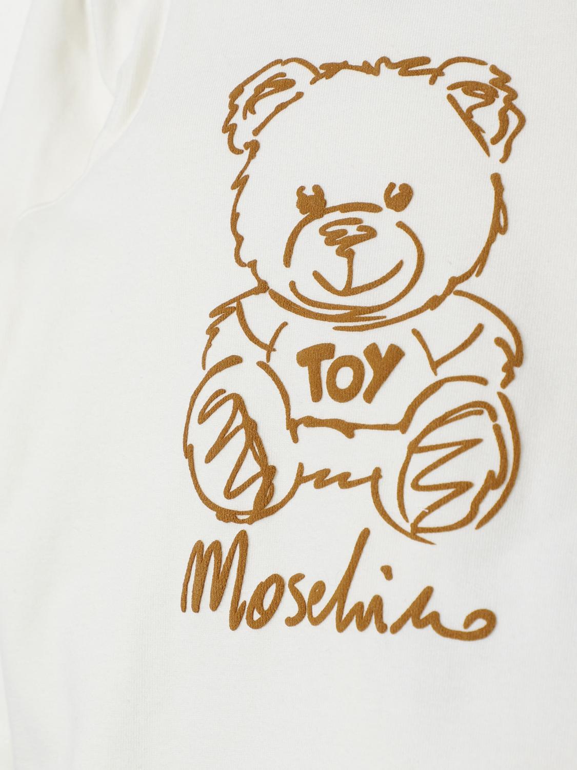 MOSCHINO T-SHIRT: Sweater kids Moschino, Yellow Cream - Img 3