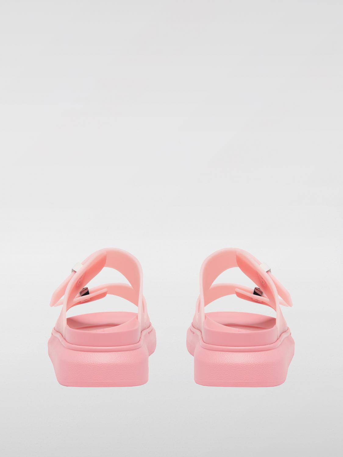 ALEXANDER MCQUEEN FLAT SANDALS: High heel shoes woman Alexander McQueen, Pink - Img 3