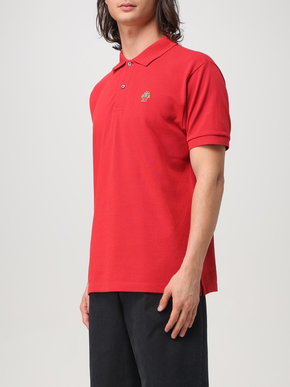 BALLY POLO SHIRT: Polo shirt men Bally, Red - Img 4