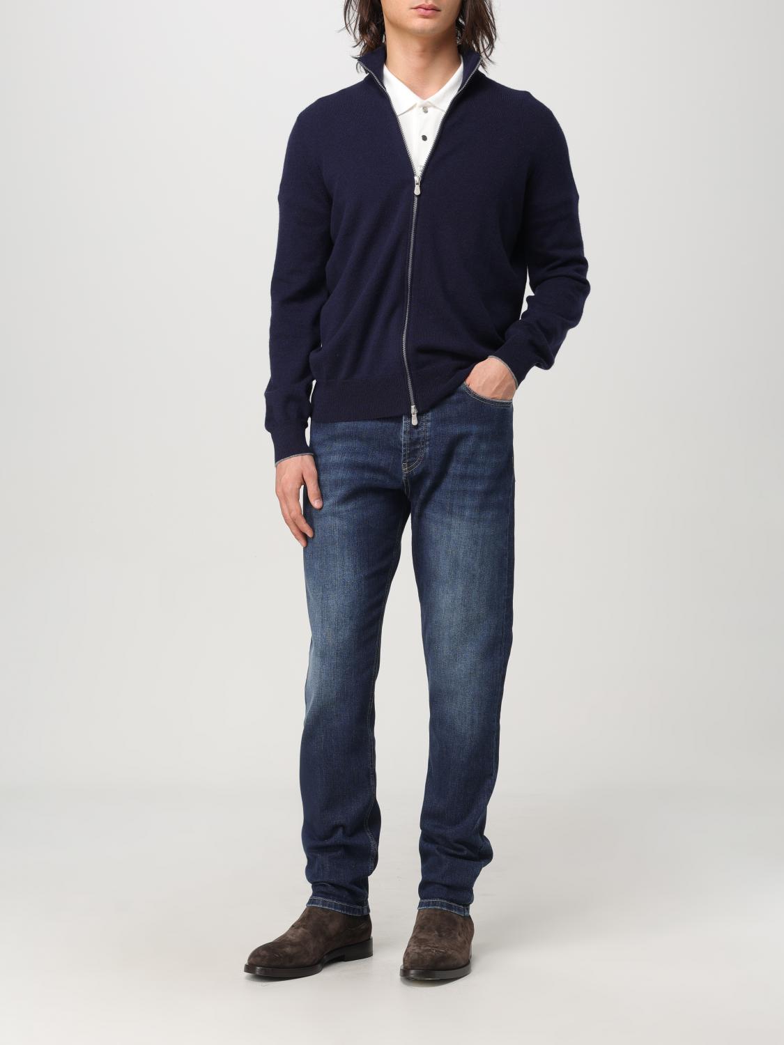 BRUNELLO CUCINELLI STRICKJACKE: Strickjacke herren Brunello Cucinelli, Blau - Img 2