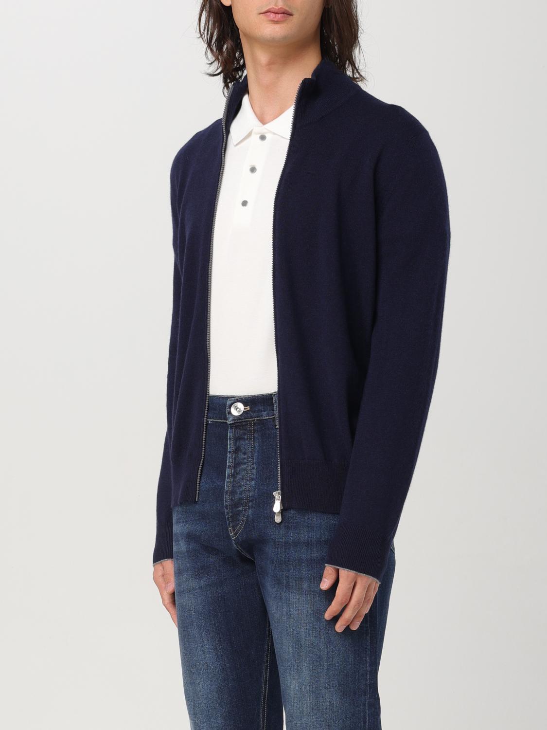 BRUNELLO CUCINELLI STRICKJACKE: Strickjacke herren Brunello Cucinelli, Blau - Img 4