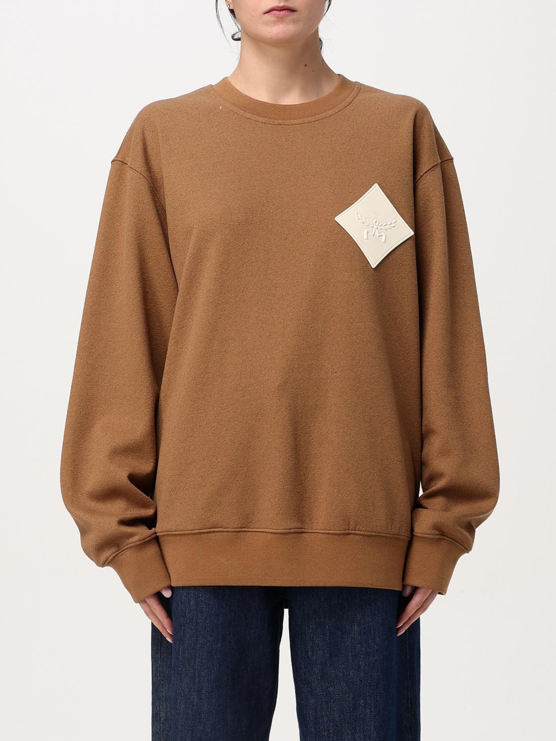 MCM SWEATSHIRT: Sweatshirt woman Mcm, Leather - Img 1