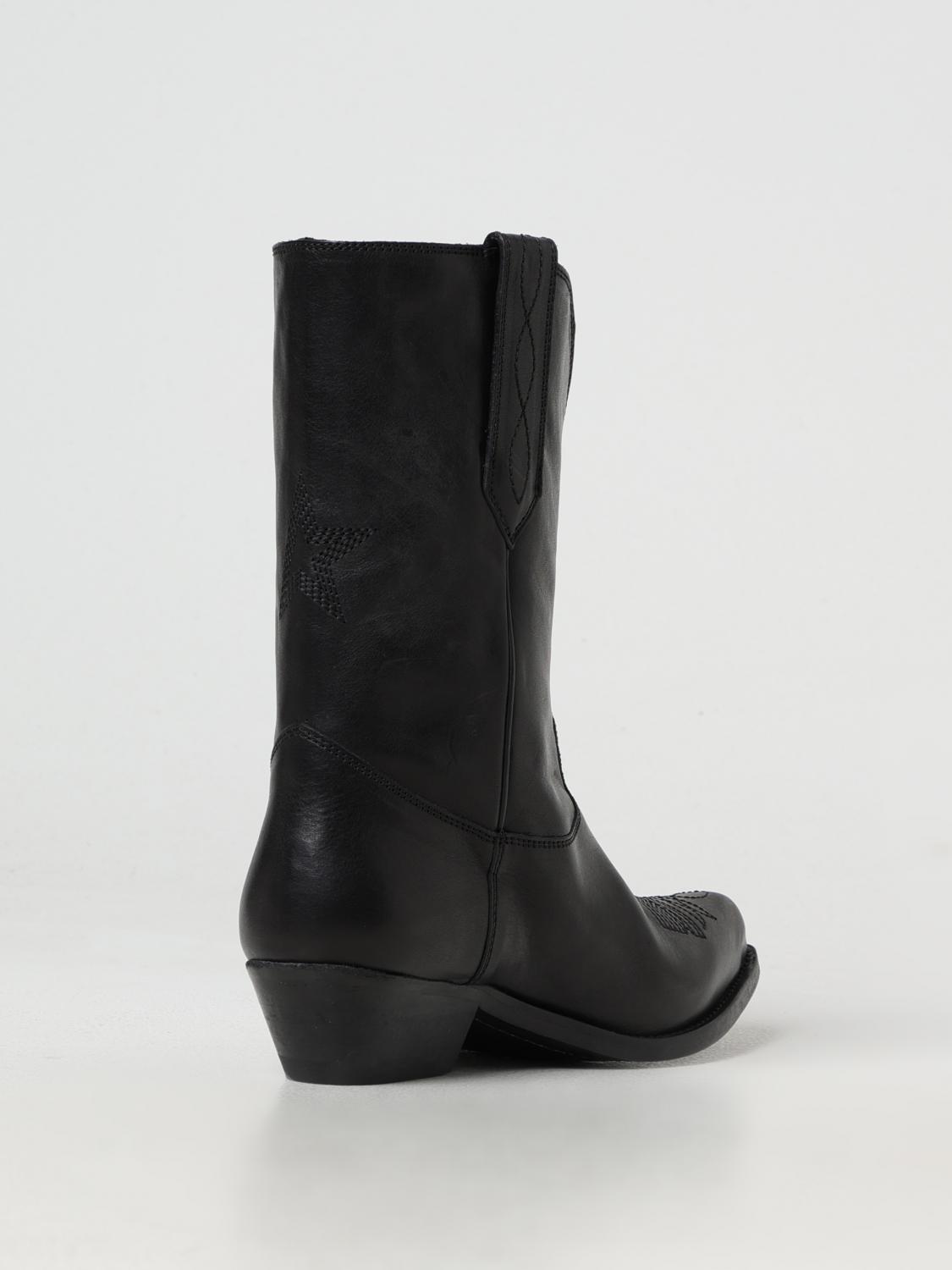 GOLDEN GOOSE BOOTS: Flat ankle boots woman Golden Goose, Black - Img 3