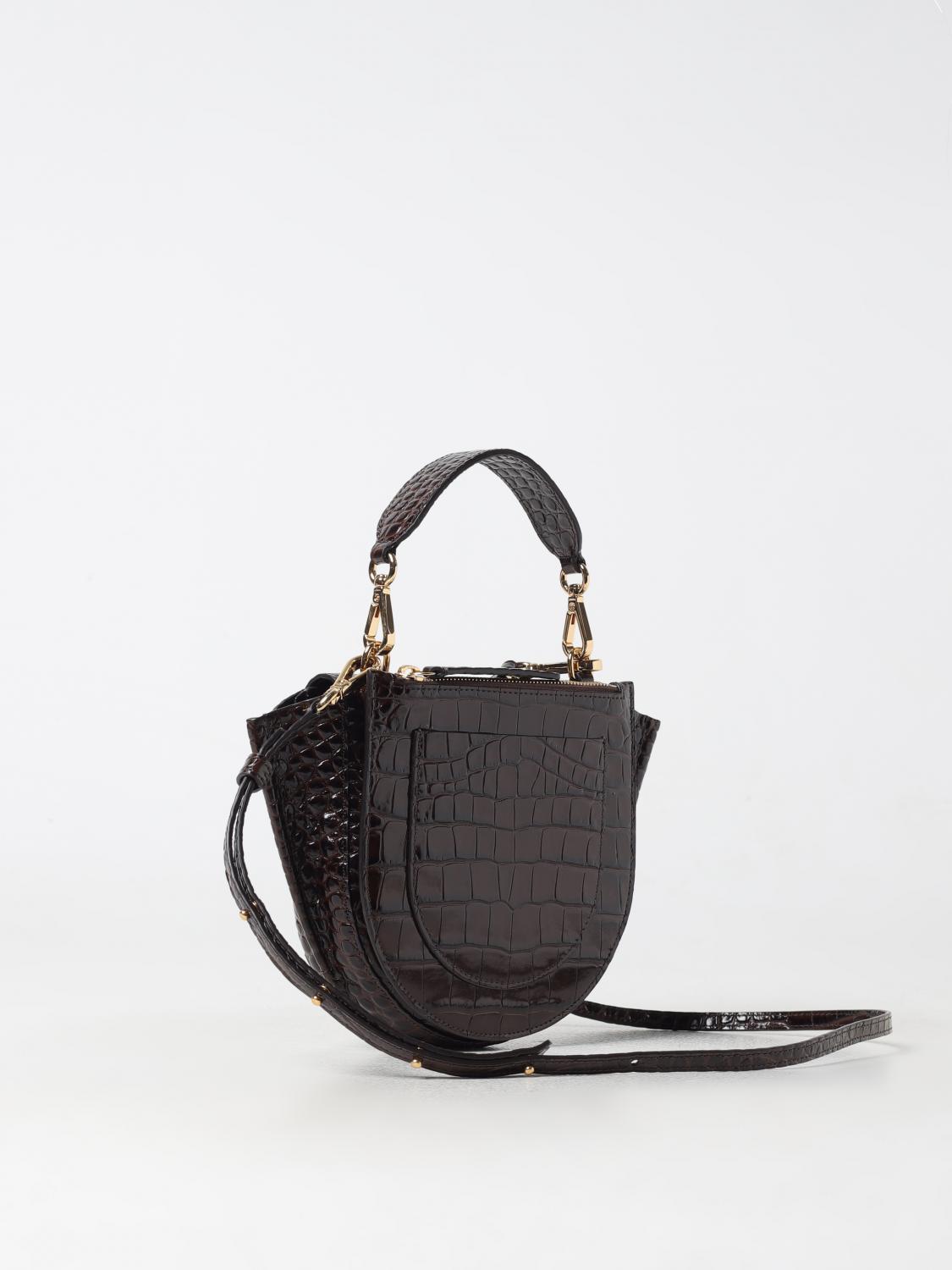 WANDLER BORSA A SPALLA: Borsa Hortensia M Wandler in pelle , Marrone - Img 2