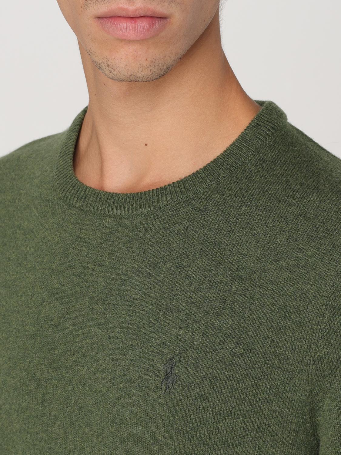 POLO RALPH LAUREN SWEATER: Sweater men Polo Ralph Lauren, Olive - Img 3