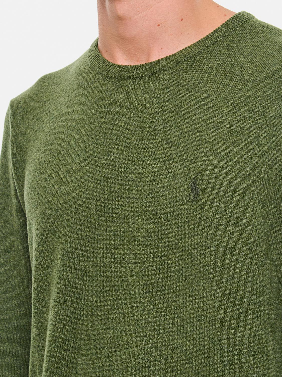 POLO RALPH LAUREN SWEATER: Sweater men Polo Ralph Lauren, Olive - Img 4