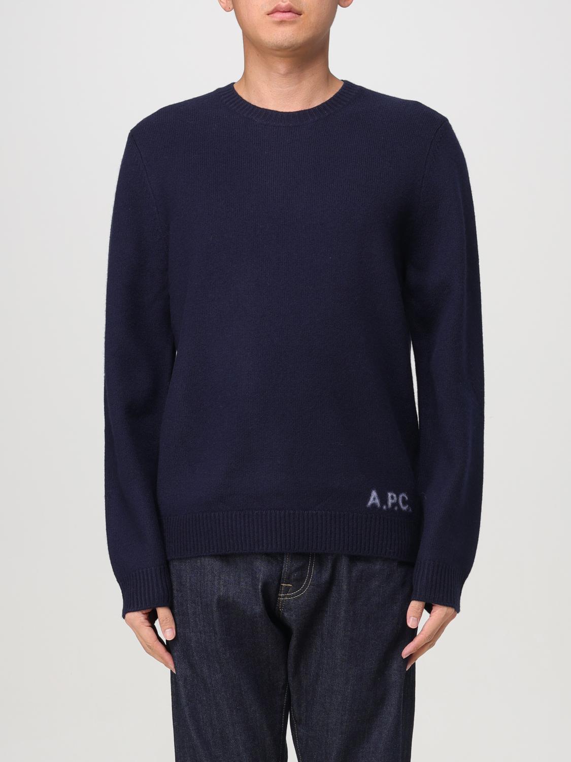 A.P.C. PULL: Pull homme A.P.C., Bleu - Img 1