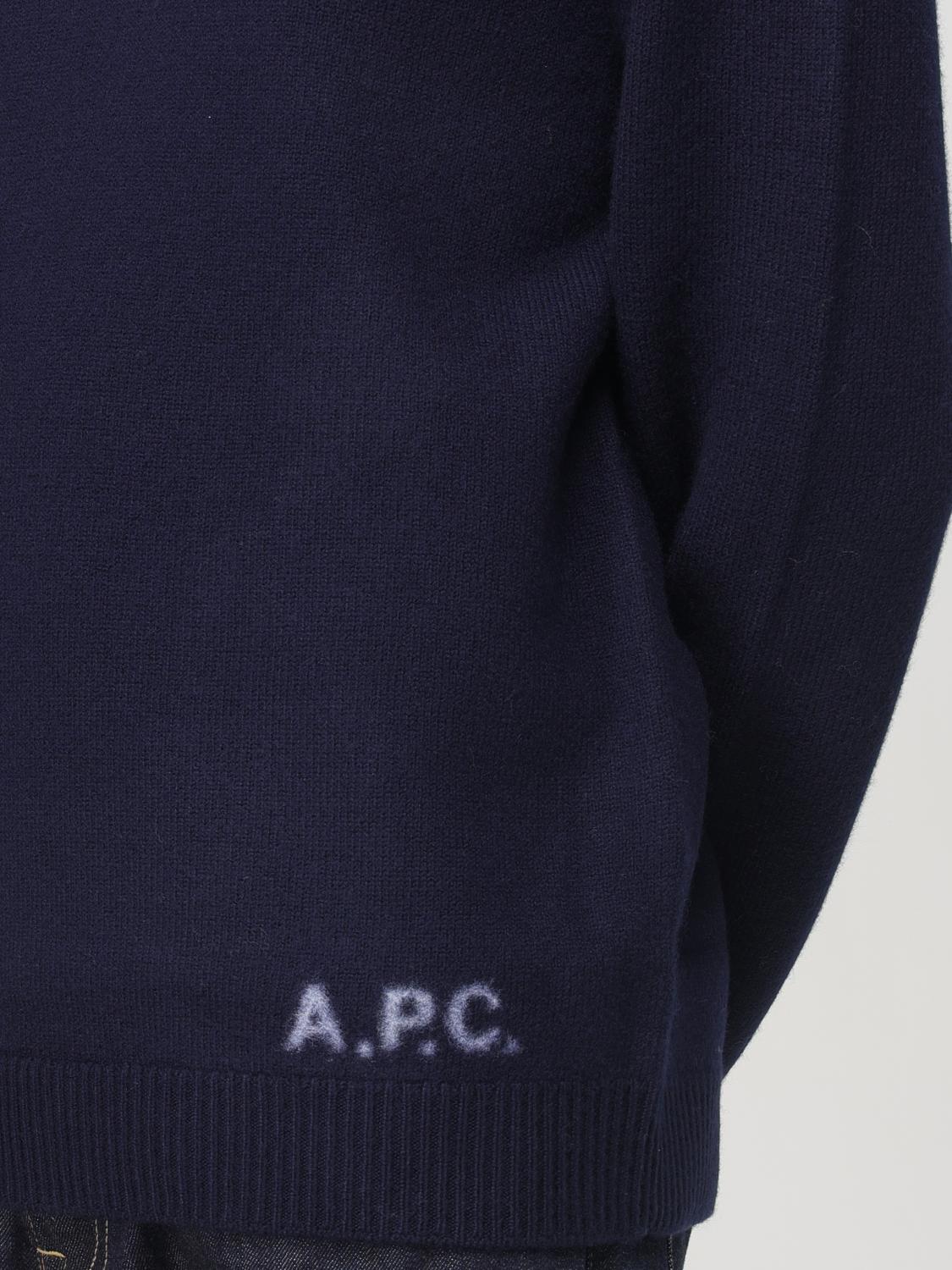 A.P.C. PULL: Pull homme A.P.C., Bleu - Img 3
