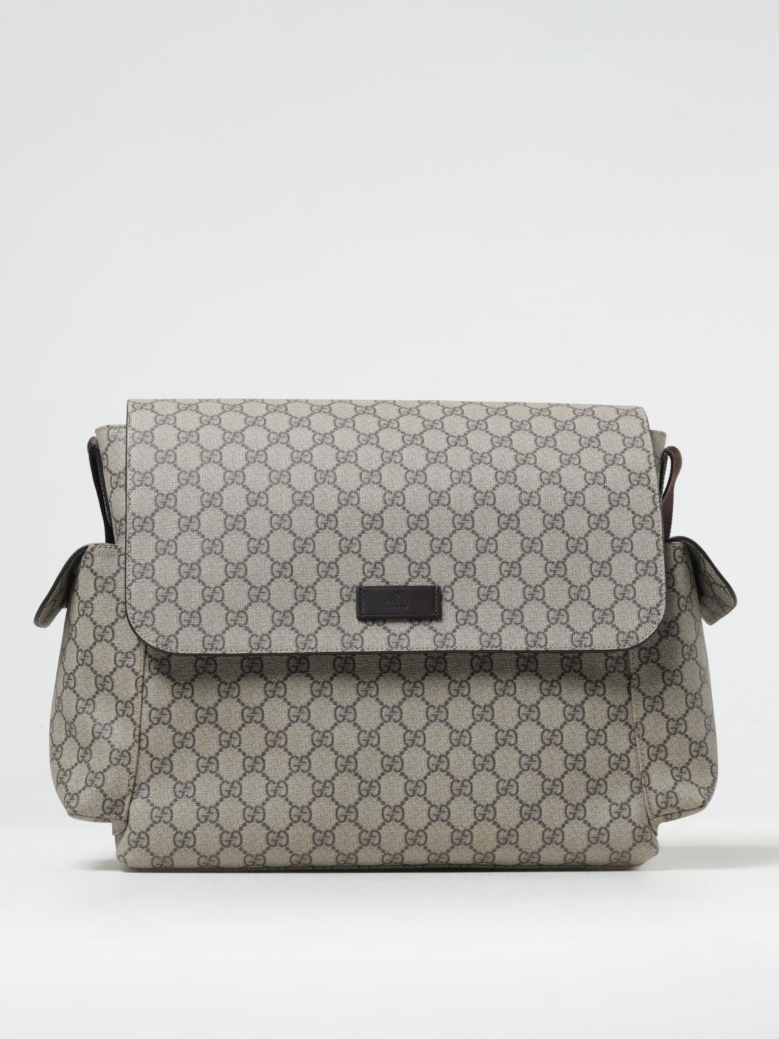 GUCCI ACCESSOIRE: Wickeltasche Gucci aus GG Supreme Stoff, Beige - Img 1