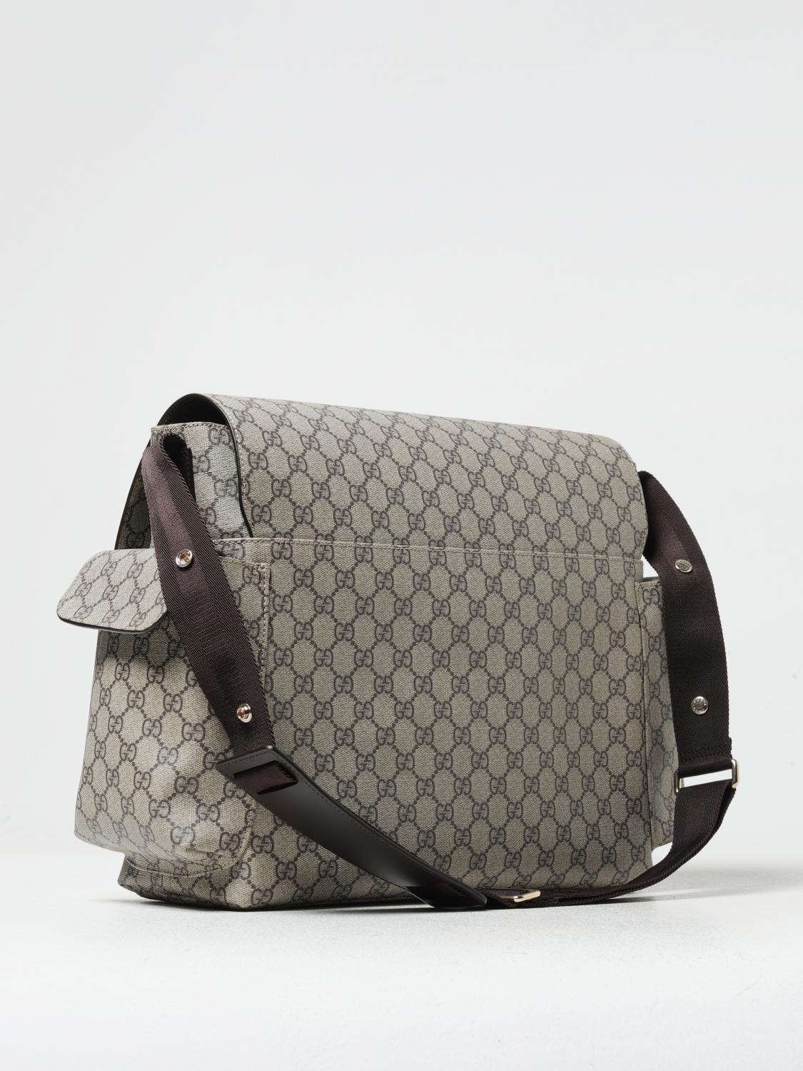 GUCCI ACCESSOIRE: Wickeltasche Gucci aus GG Supreme Stoff, Beige - Img 2