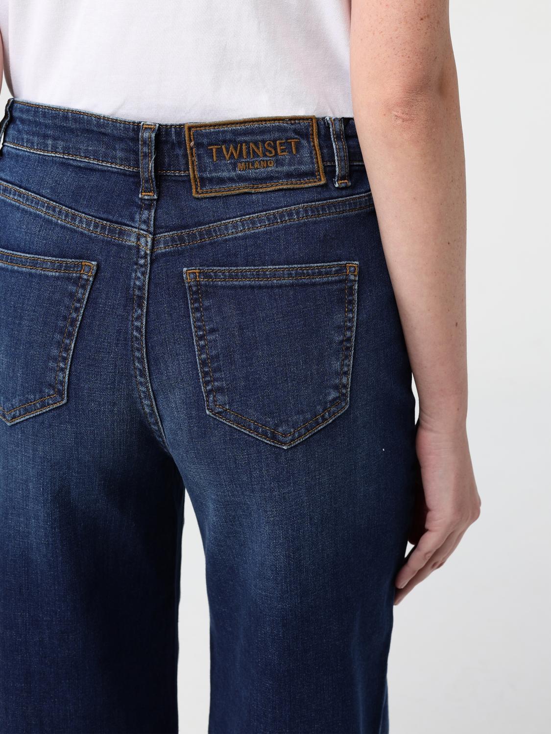 TWINSET JEANS: Jeans Twinset in denim di cotone , Denim - Img 3