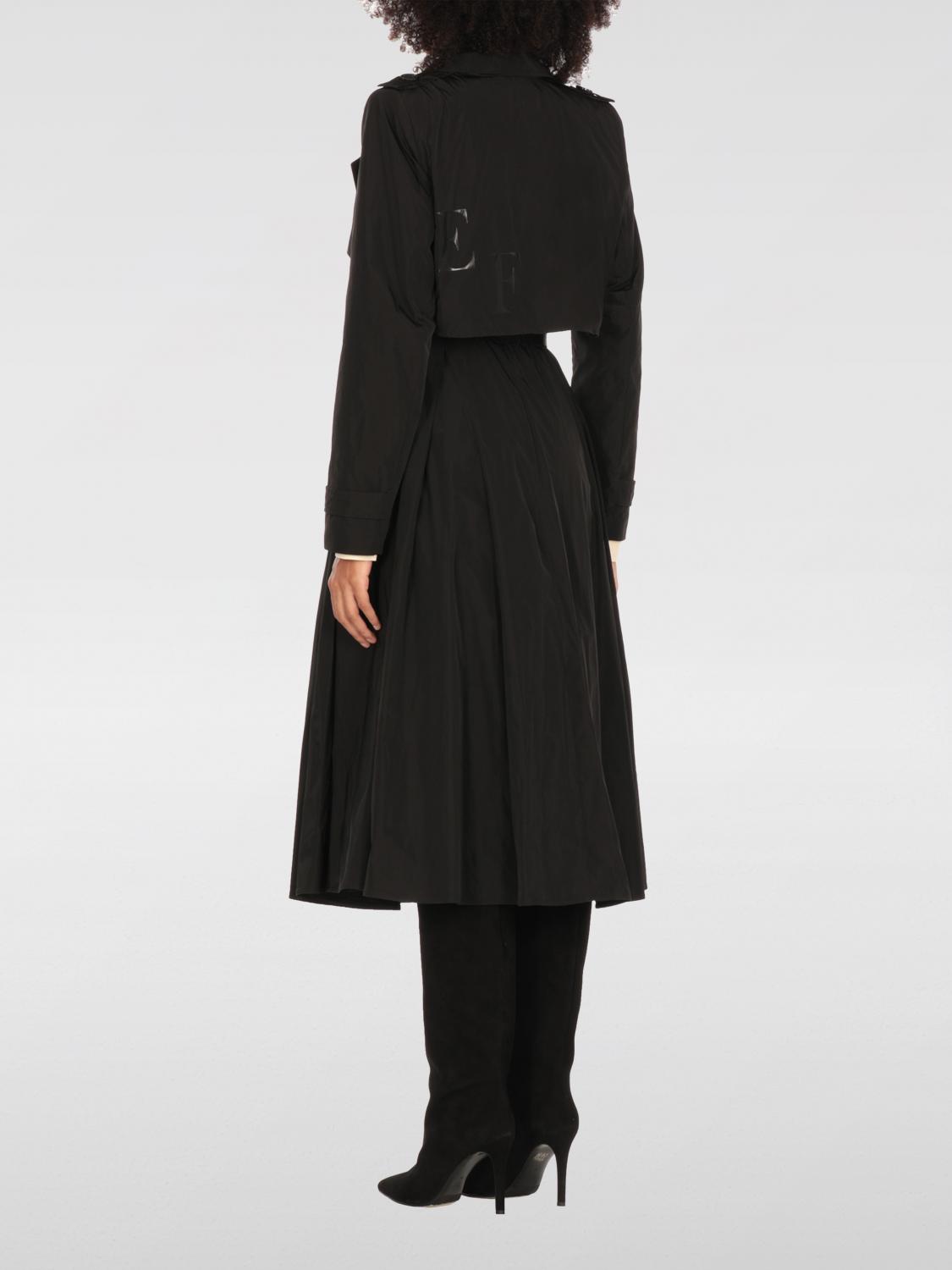 ELISABETTA FRANCHI COAT: Coat woman Elisabetta Franchi, Black - Img 3