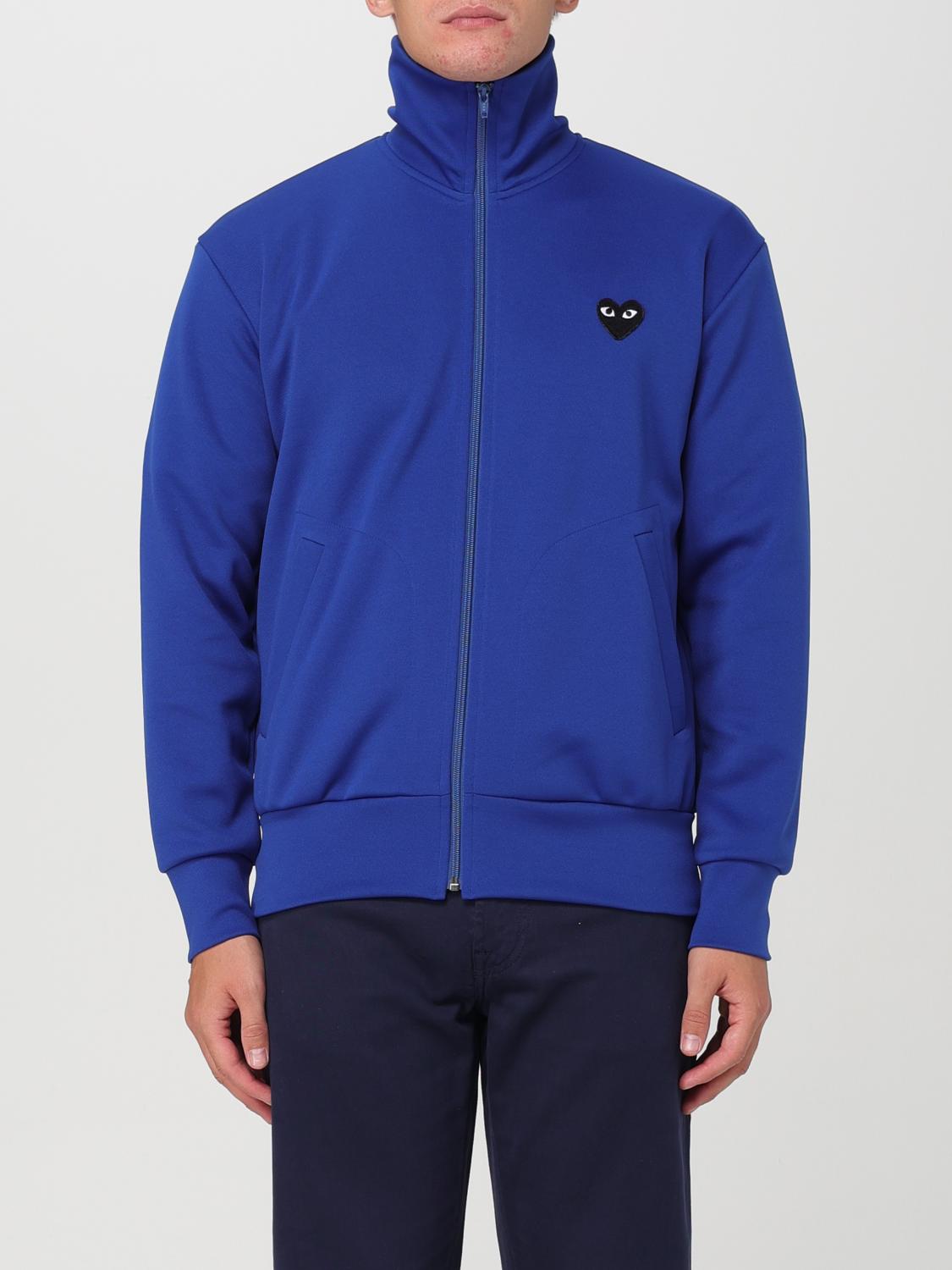 COMME DES GARÇONS PLAY SWEATSHIRT: Sweatshirt homme Comme Des Garçons Play, Bleu - Img 1