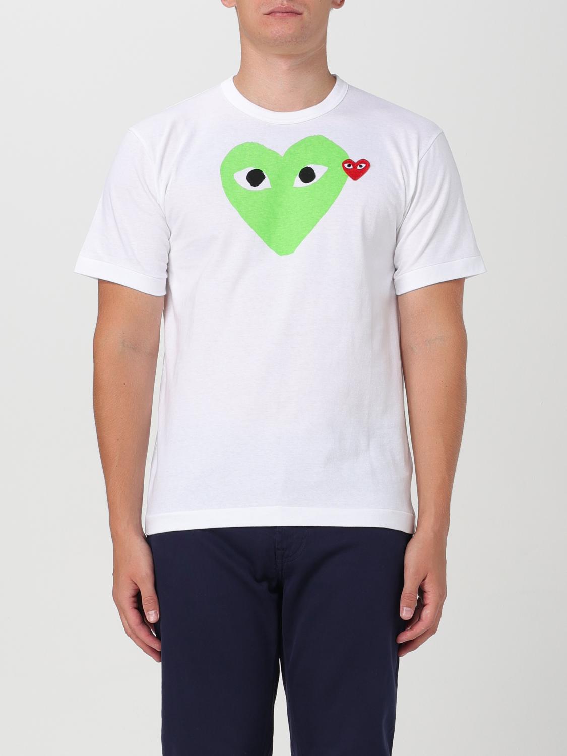 COMME DES GARÇONS PLAY T-SHIRT: T-shirt con logo Comme Des Garçons Play, Verde - Img 1