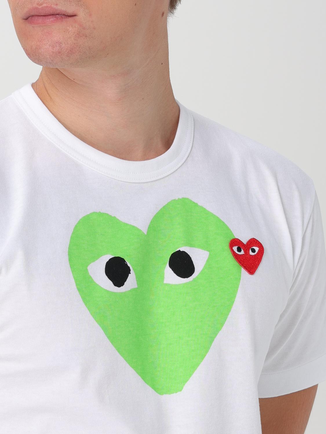 COMME DES GARÇONS PLAY T-SHIRT: T-shirt con logo Comme Des Garçons Play, Verde - Img 3