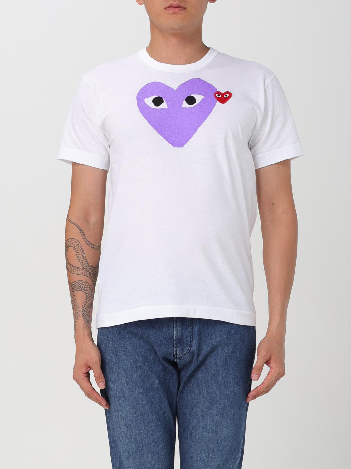 COMME DES GARÇONS PLAY T-SHIRT: T-shirt con logo Comme Des Garçons Play, Viola - Img 1
