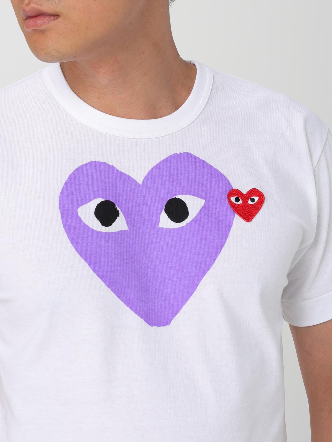 COMME DES GARÇONS PLAY T-SHIRT: T-shirt con logo Comme Des Garçons Play, Viola - Img 3
