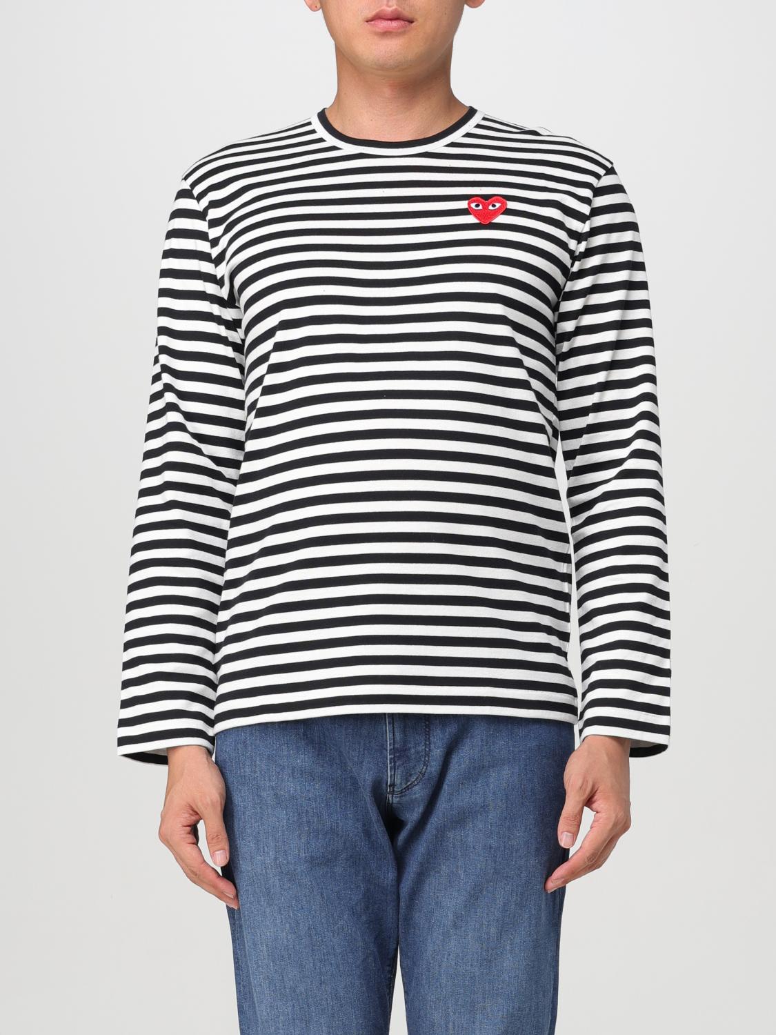 COMME DES GARÇONS PLAY T-SHIRT: T-shirt con logo Comme Des Garçons Play, Nero - Img 1