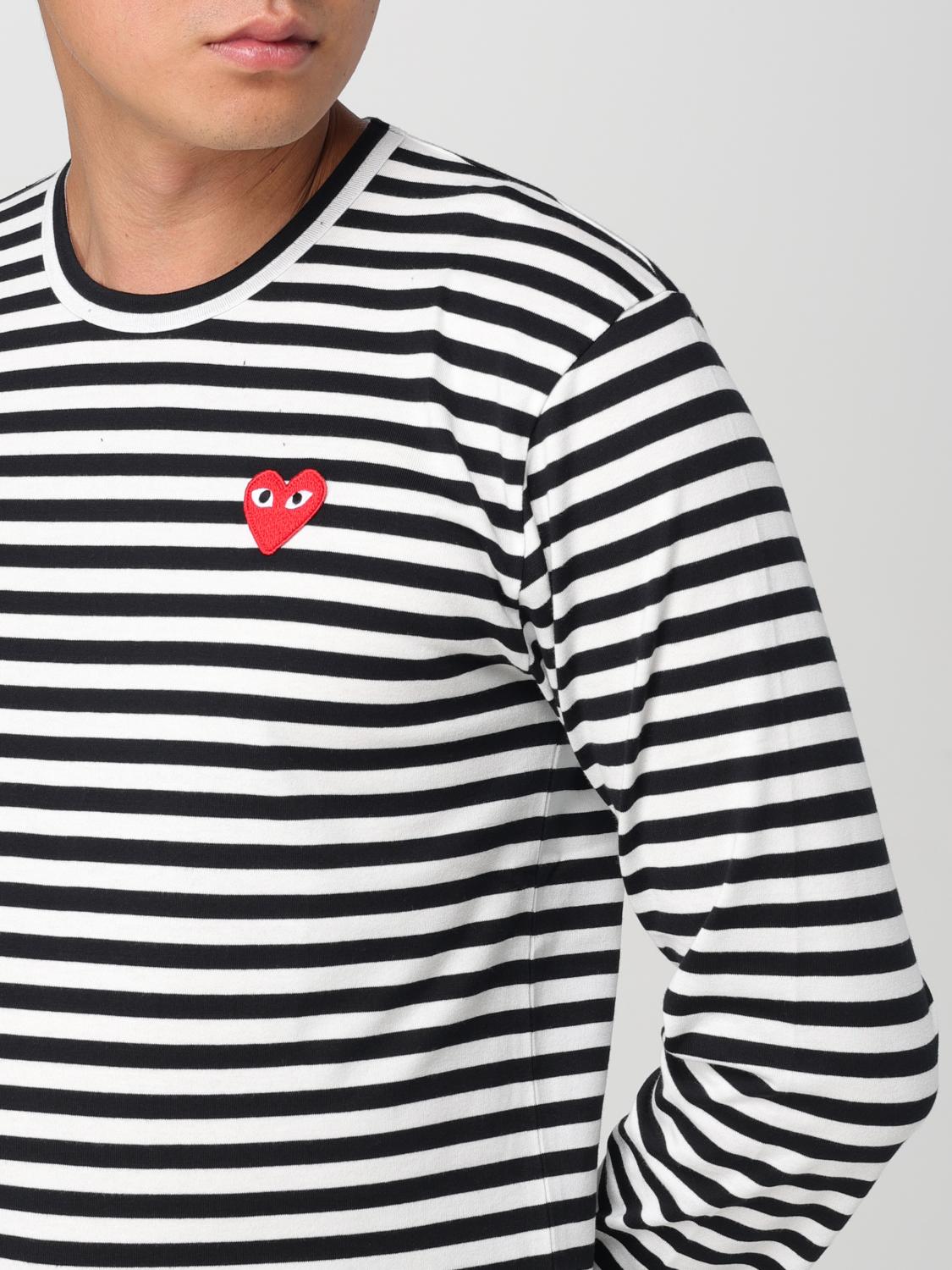 COMME DES GARÇONS PLAY T-SHIRT: T-shirt con logo Comme Des Garçons Play, Nero - Img 3
