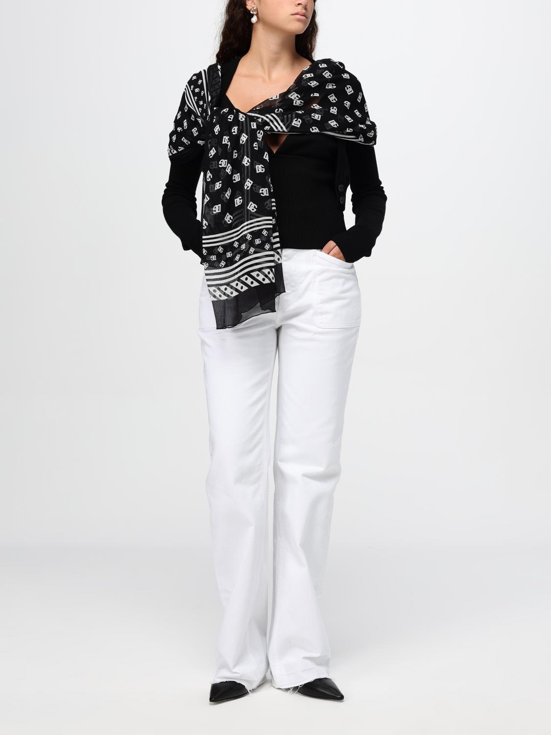Dolce & Gabbana Scarf woman - Black | FS182AGDB8B | GIGLIO.COM