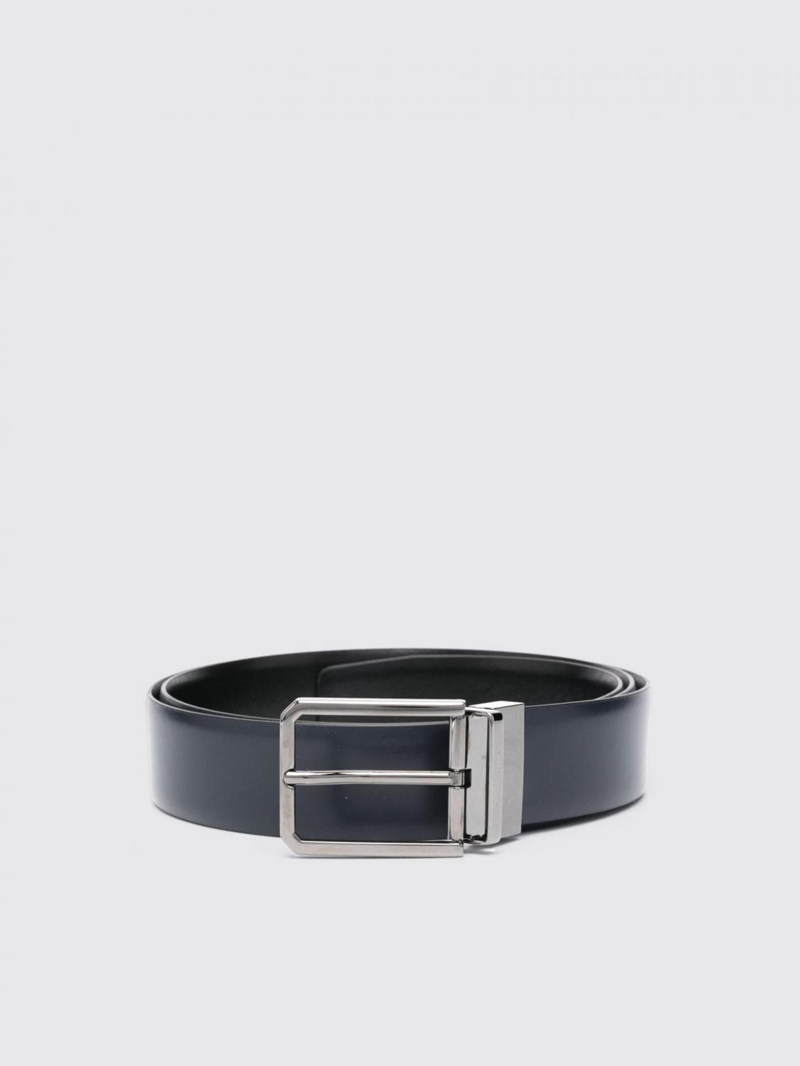 SANTONI BELT: Belt men Santoni, Blue - Img 1