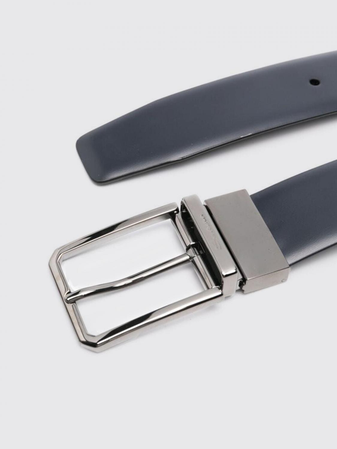 SANTONI BELT: Belt men Santoni, Blue - Img 2
