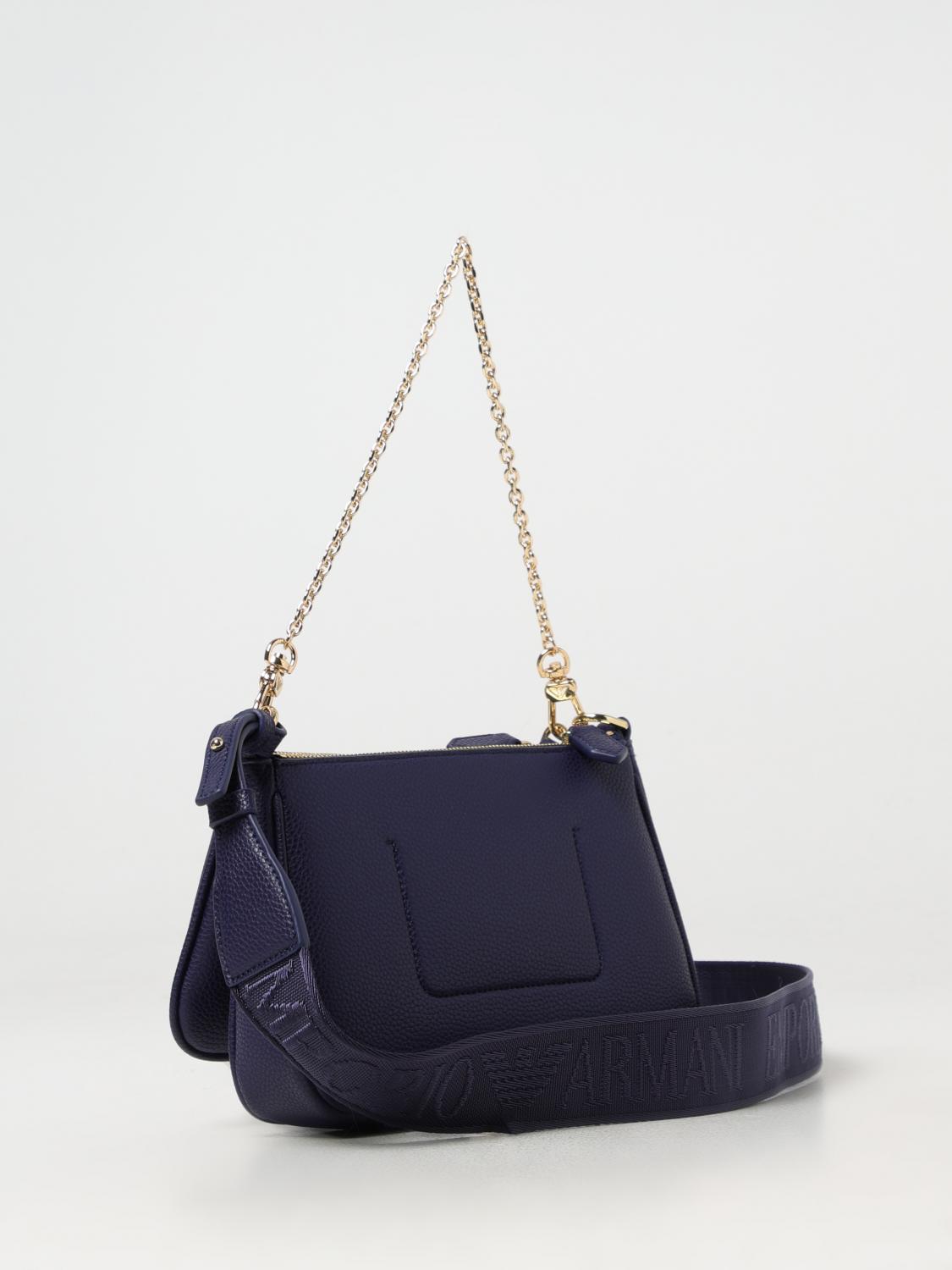EMPORIO ARMANI: Shoulder bag woman - Blue | Emporio Armani mini