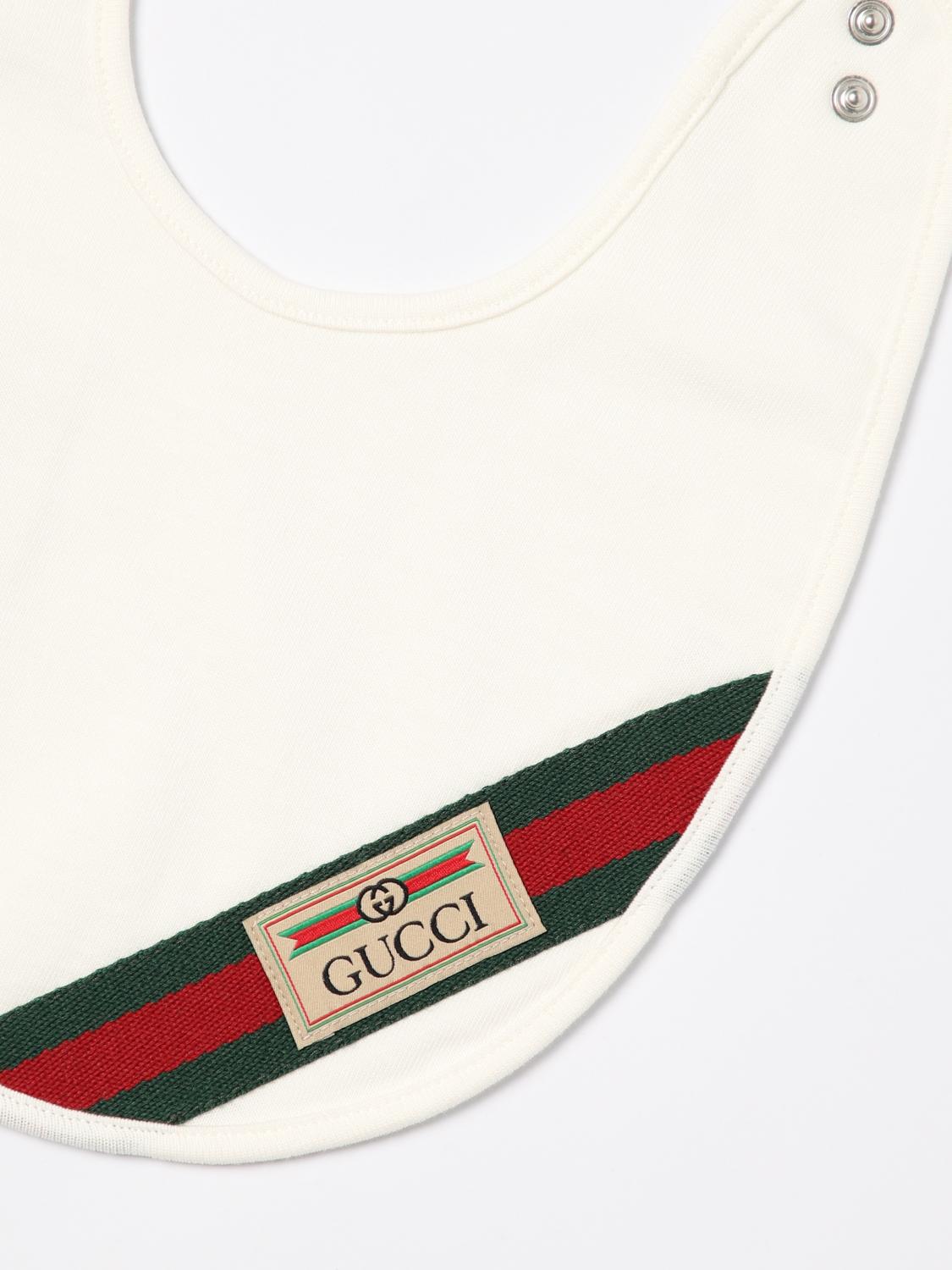 Gucci 男の子よだれかけ ボーイ - アイボリー | 7740113K107 | GIGLIO.COM