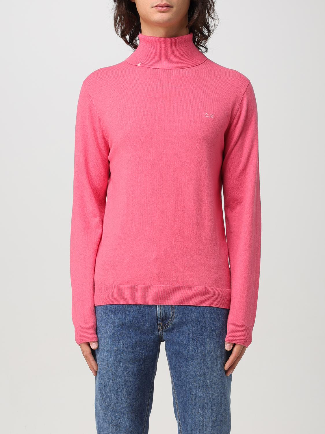 SUN68 SWEATER: Sweatshirt men SUN68, Pink - Img 1