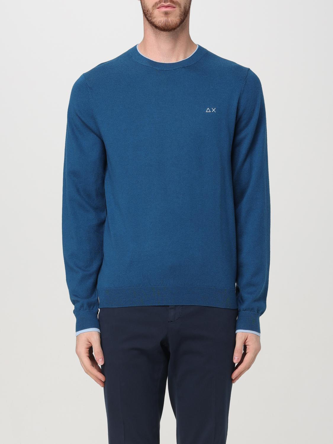 SUN68 SWEATER: Sweatshirt men SUN68, Blue 1 - Img 1