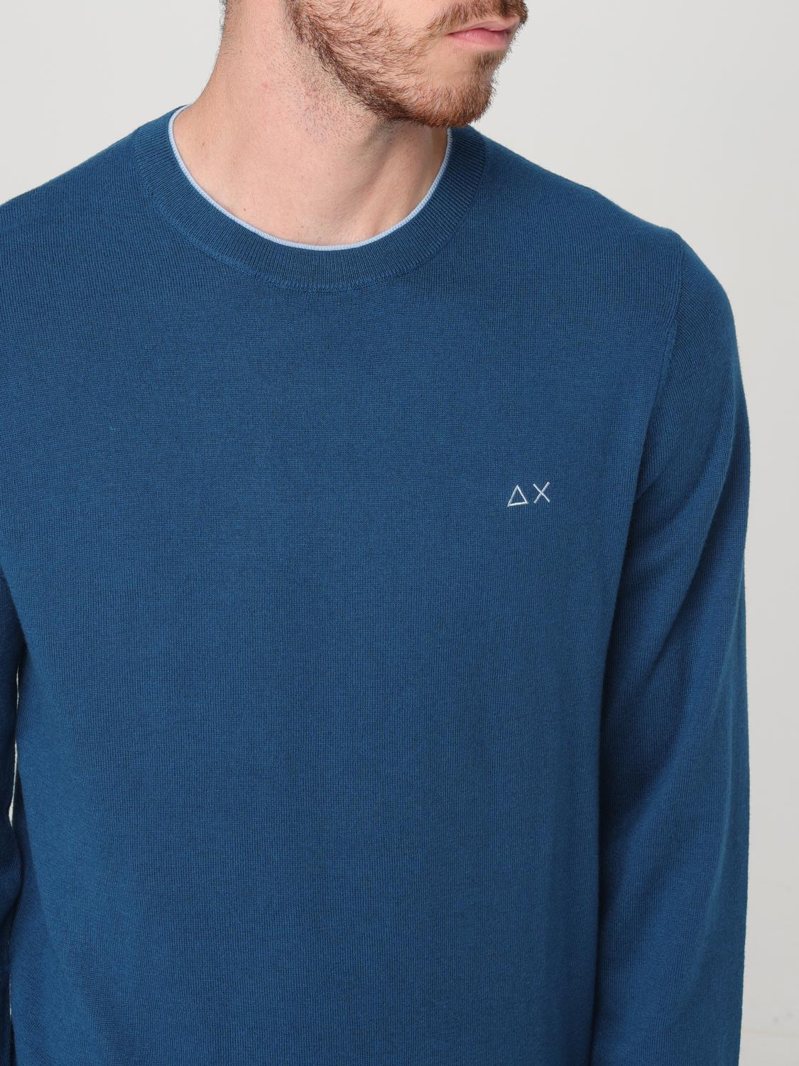 SUN 68 SWEATER: Sweatshirt men SUN68, Blue 1 - Img 3