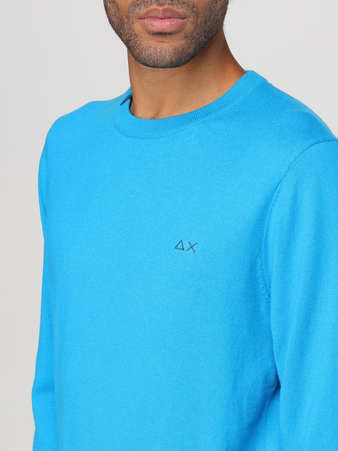 SUN68 SWEATER: Sweater men SUN68, Turquoise - Img 3