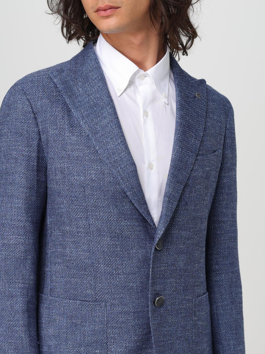 TAGLIATORE JACKET: Jacket men Tagliatore, Blue - Img 4