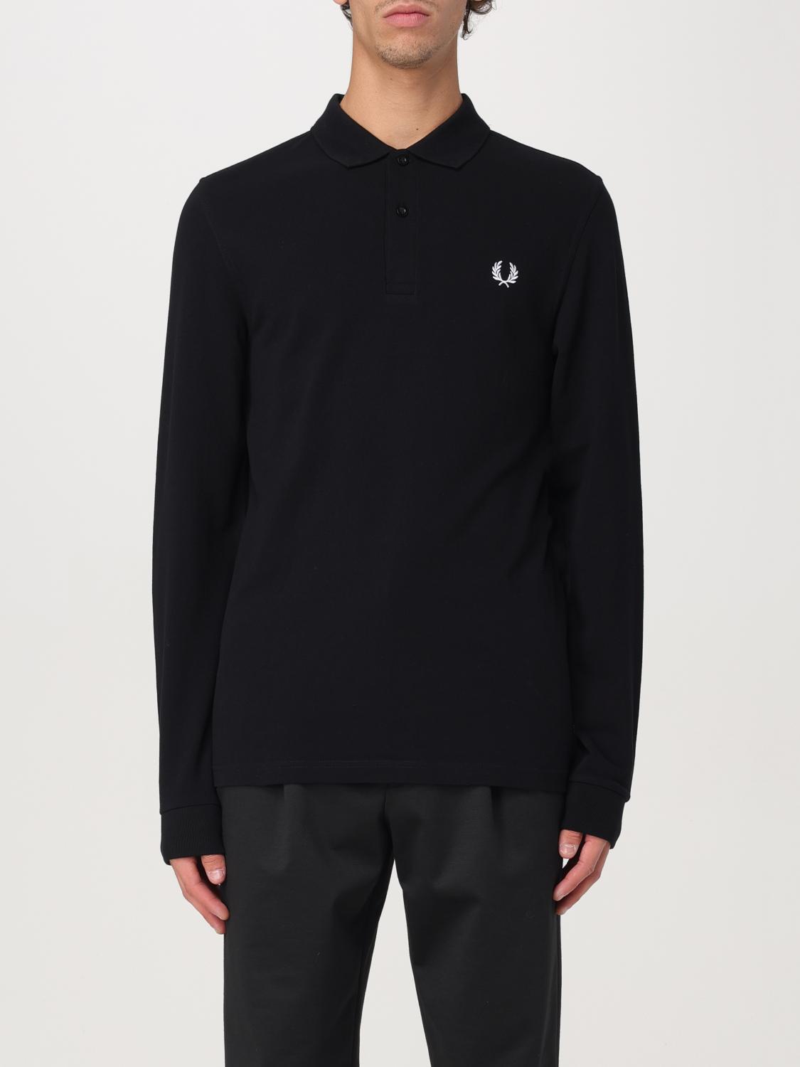 FRED PERRY 폴로 셔츠: 티셔츠 남성 Fred Perry, 블랙 1 - Img 1