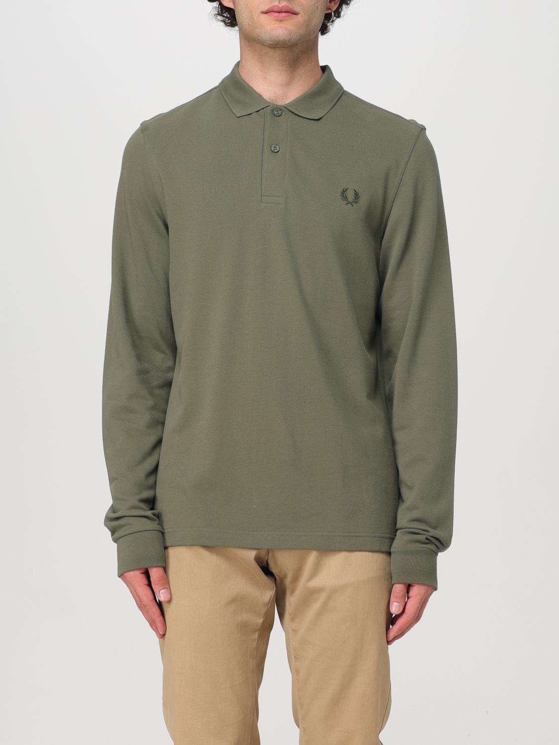 FRED PERRY POLO SHIRT: T-shirt men Fred Perry, Green - Img 1