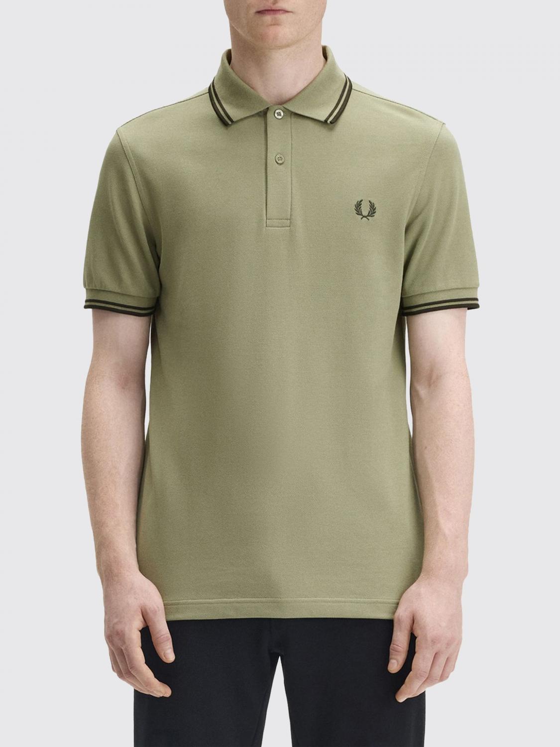FRED PERRY POLO SHIRT: T-shirt men Fred Perry, Emerald - Img 1