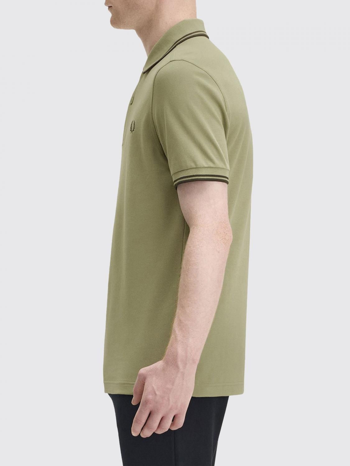 FRED PERRY POLO SHIRT: T-shirt men Fred Perry, Emerald - Img 2